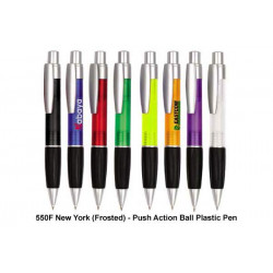 550F New York (Frosted) - Push Action Ball Plastic Pen, Promotional Gifts, Promotional Gift, Singapore